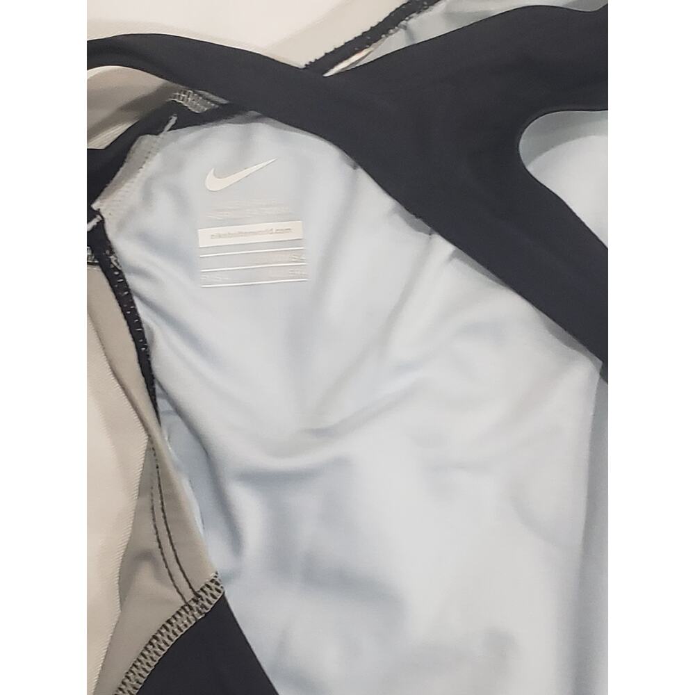 Nike Fastback Aquatic Suit Black & Gray One Piece Racer Back Bathing Suit Size 4 - Picture 2 of 5